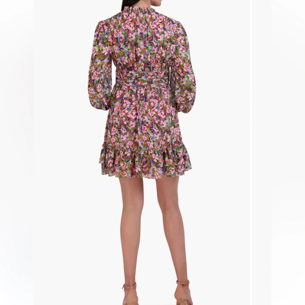 New with Tags Julia Jordan Chiffon Mock-Neck Shift Dress - Picture 3 of 9